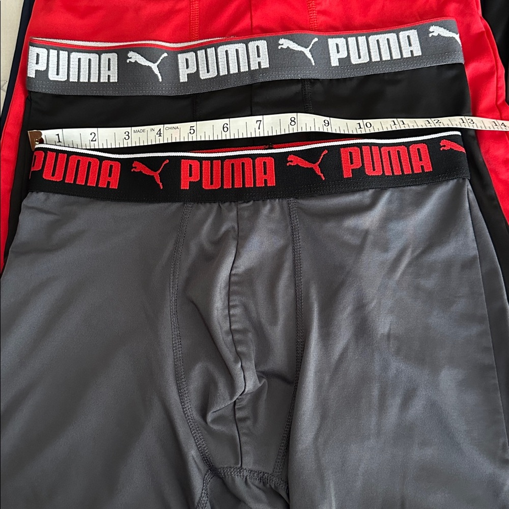Puma Men's Boxer Briefs - Black, Gray, blue, and Red - Picture 5 of 6